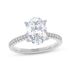 Thumbnail Image 1 of THE LEO Prisma Diamond Oval-Cut Hidden Halo Engagement Ring 1-5/8 ct tw 14K White Gold
