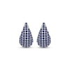 Thumbnail Image 2 of Blue Lab-Created Sapphire Teardrop Earrings Sterling Silver