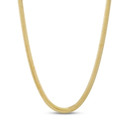 4.2mm Snake Chain Necklace 24K Yellow Gold Vermeil Sterling Silver 16"