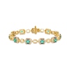 Thumbnail Image 1 of Le Vian Emerald Bracelet 1 ct tw Diamonds 14K Honey Gold 7"