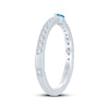 Thumbnail Image 2 of Monique Lhuillier Bliss Blue & White Lab-Grown Diamond Anniversary Ring 1/3 ct tw 18K White Gold