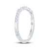 Thumbnail Image 2 of Monique Lhuillier Bliss Pink & White Lab-Grown Diamond Anniversary Ring 1/4 ct tw 18K White Gold