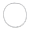 Thumbnail Image 2 of Diamond Tennis Necklace 1/2 ct tw Sterling Silver 17"