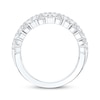 Thumbnail Image 3 of Now + Forever Lab-Grown Diamonds Round & Baguette-Cut Anniversary Ring 2 ct tw 14K White Gold