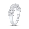 Thumbnail Image 2 of Now + Forever Lab-Grown Diamonds Oval & Round-Cut Anniversary Ring 2 ct tw 14K White Gold