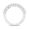 Thumbnail Image 3 of Now + Forever Lab-Grown Diamonds Oval & Round-Cut Anniversary Ring 2 ct tw 14K White Gold