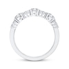 Thumbnail Image 3 of Now + Forever Lab-Grown Diamonds Round & Baguette-Cut Anniversary Ring 1 ct tw 14K White Gold