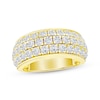 Thumbnail Image 1 of Now + Forever Lab-Grown Diamonds Three-Row Anniversary Ring 2 ct tw 14K Yellow Gold