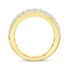 Thumbnail Image 3 of Now + Forever Lab-Grown Diamonds Three-Row Anniversary Ring 2 ct tw 14K Yellow Gold