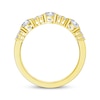 Thumbnail Image 3 of Now + Forever Lab-Grown Diamonds Round & Baguette-Cut Anniversary Ring 1 ct tw 14K Yellow Gold