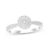 Thumbnail Image 1 of KAY Lab-Grown Diamond Multi-Stone Halo Promise Ring 1/6 ct tw Sterling Silver