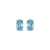 Thumbnail Image 2 of STUDIO BY KAY Oval-Cut Swiss Blue Topaz Solitaire Stud Earrings 24K Yellow Gold Vermeil Sterling Silver