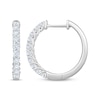 Thumbnail Image 3 of KAY Lab-Grown Diamonds Trellis Hoop Earrings 1/2 ct tw Sterling Silver