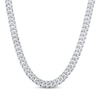 Thumbnail Image 1 of KAY Lab-Grown Diamonds Curb Chain Necklace 5 ct tw Sterling Silver 18"