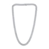 Thumbnail Image 2 of KAY Lab-Grown Diamonds Curb Chain Necklace 5 ct tw Sterling Silver 18"
