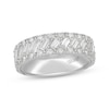 Thumbnail Image 1 of Neil Lane Men's Baguette & Round-Cut Lab-Grown Diamond Wedding Band 2 ct tw 14K White Gold