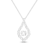 Thumbnail Image 1 of Unstoppable Love Lab-Grown Diamond Marquise Frame Necklace 3 ct tw 14K White Gold 19"