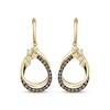 Thumbnail Image 2 of Le Vian Desert Diamonds Teardrop Frame Earrings 1/3 ct tw 14K Honey Gold
