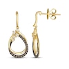 Thumbnail Image 3 of Le Vian Desert Diamonds Teardrop Frame Earrings 1/3 ct tw 14K Honey Gold