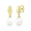 Thumbnail Image 1 of STUDIO BY KAY Cultured Pearl Drop Earrings 24K Yellow Gold Vermeil Sterling Silver