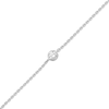 Thumbnail Image 2 of KAY Lab-Grown Diamonds Bezel-Set Round-Cut Solitaire Bracelet 1/8 ct tw Sterling Silver 7.25"