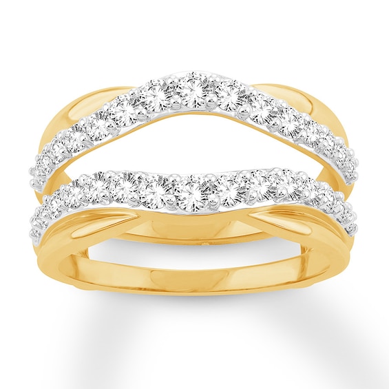 Now + Forever Diamond Enhancer Ring 1 ct tw Round-cut 14K Yellow Gold