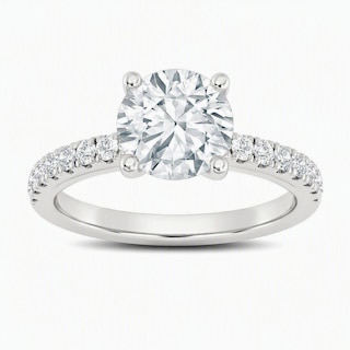 Now + Forever Lab-Grown Diamond Engagement Ring Setting 1/4 ct tw Platinum