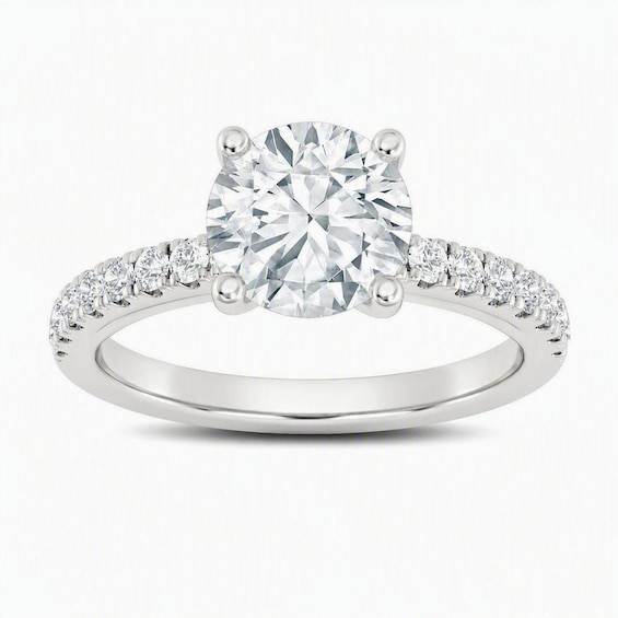 Now + Forever Lab-Grown Diamond Engagement Ring Setting 1/4 ct tw Platinum