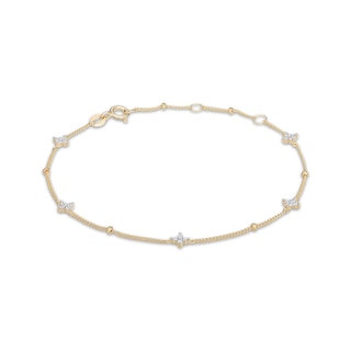 Rocksbox The Northstar Lab-Grown Diamond Station Bracelet 1/5 ct tw 24K Yellow Gold Vermeil Sterling Silver 8"