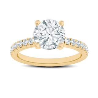 Now + Forever Lab-Grown Diamond Engagement Ring Setting 1/4 ct tw 18K Yellow Gold