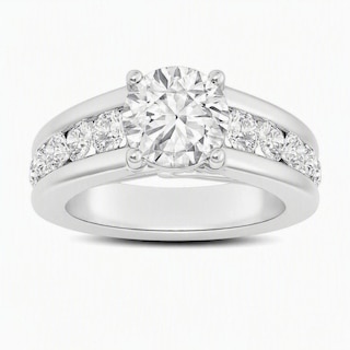 Now + Forever Lab-Grown Diamond Engagement Ring Setting 1 ct tw Platinum