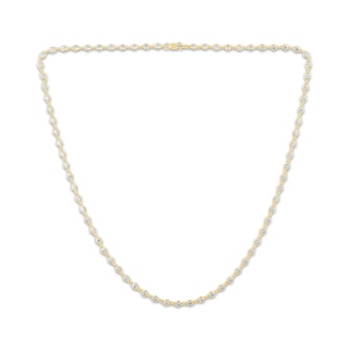 KAY Lab-Grown Diamonds Tennis Necklace 4 ct tw 10K Yellow Gold 18"
