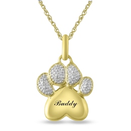 Paw Pendant (1 Line)