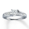 Thumbnail Image 0 of Diamond Engagement Ring 1 ct tw Princess-cut 14K White Gold