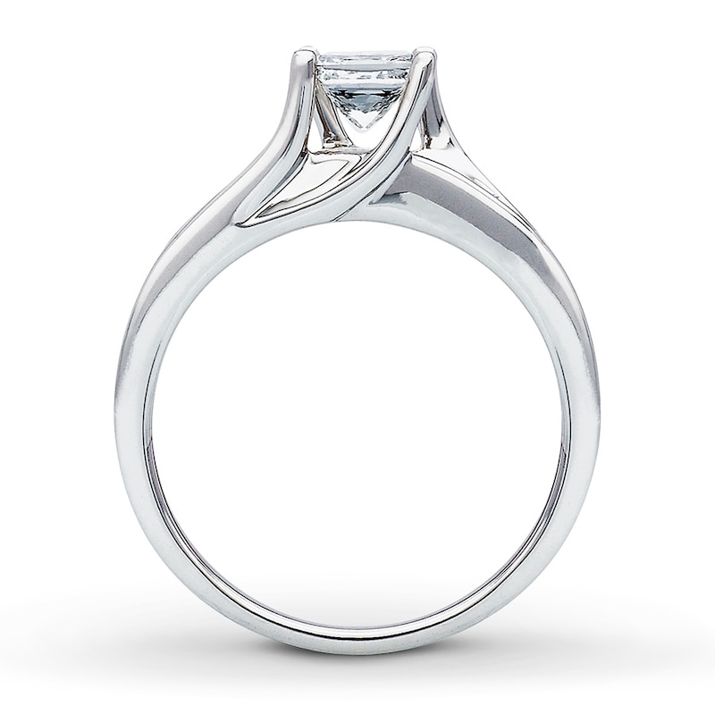 Diamond Engagement Ring 1 ct tw Princess-cut 14K White Gold