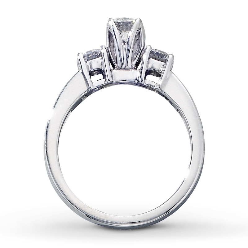 Diamond Engagement Ring 1 ct tw Round-cut 14K White Gold