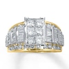 Thumbnail Image 0 of Diamond Engagement Ring 3 ct tw Princess-cut 14K Two-Tone Gold