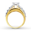 Thumbnail Image 1 of Diamond Engagement Ring 3 ct tw Princess-cut 14K Two-Tone Gold