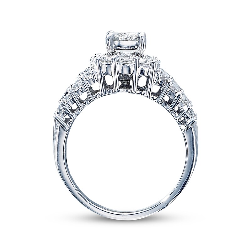 Diamond Engagement Ring 2 ct tw Diamonds 14K White Gold