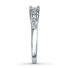 Three-Stone Diamond Ring 1/2 ct tw Princess-Cut 14K White Gold