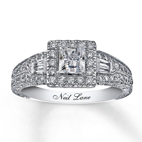 Neil Lane Engagement Ring 1 ct tw Diamonds 14K White Gold