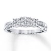 3-Stone Diamond Ring 1/3 ct tw Round-cut 10K White Gold