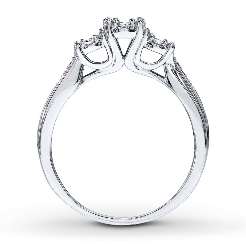 3-Stone Diamond Ring 1/3 ct tw Round-cut 10K White Gold
