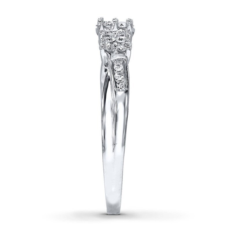 3-Stone Diamond Ring 1/3 ct tw Round-cut 10K White Gold