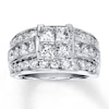Thumbnail Image 1 of Diamond Engagement Ring 2-5/8 ct tw Princess-cut 14K White Gold
