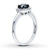 Thumbnail Image 3 of Now + Forever Black Diamond Ring 1 ct tw Round-cut 10K White Gold