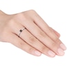 Thumbnail Image 1 of Black/White Diamond Engagement Ring 1/4 ct tw 10K White Gold