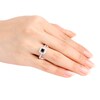 Thumbnail Image 2 of Black/White Diamond Ring 5/8 ct tw Princess-cut 10K White Gold