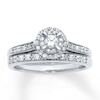 Thumbnail Image 0 of Diamond Bridal Set 1/2 ct tw Round-Cut 14K White Gold