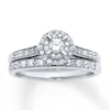 Thumbnail Image 1 of Now + Forever Diamond Bridal Set 1/2 ct tw Round-Cut 14K White Gold